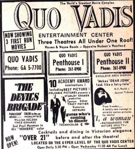 Quo Vadis Theatre - June 12 1968 (newer photo)